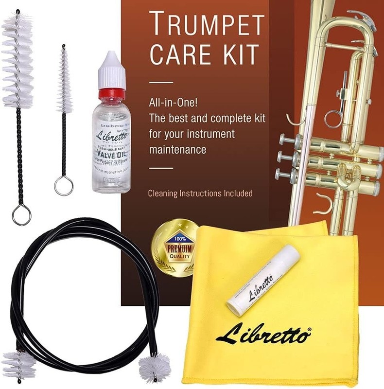 Trumpet Cleaning Kit: Oil, Grease & Brushes for Optimal Performance gallery