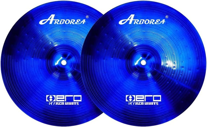 Cymbal Pack for Drum 7 pcs Blue Hero Series Include 14'Hihats gallery