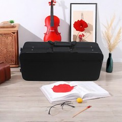 Practical Black Waterproof Trumpet Oxford Cloth Case With 2 Straps