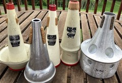 Vintage Trumpet Mute Lot (5) New Stone Lined Jo-Ral Conn